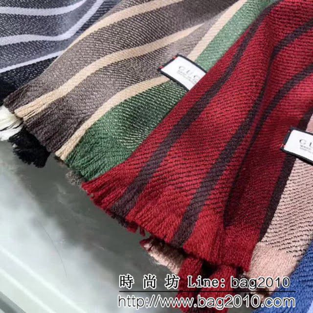 GUCCI古馳 2018海外專櫃最新款 經典百搭羊毛款圍巾 情侶款 LLWJ6847